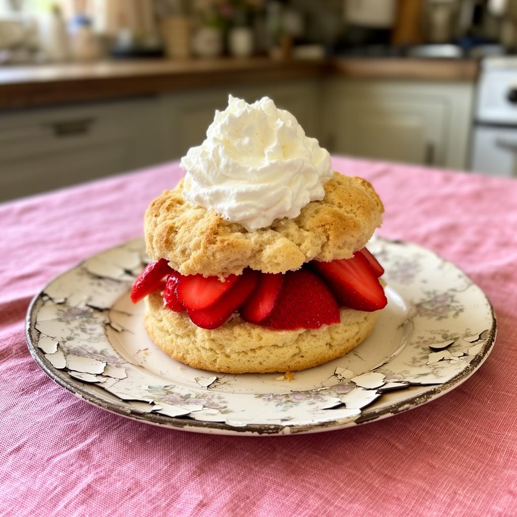 Homemade Strawberry Shortcake cake